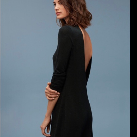 Aritzia Dresses & Skirts - ⭐️Aritzia Wilfred black Moulton dress❤️So comfy⭐️